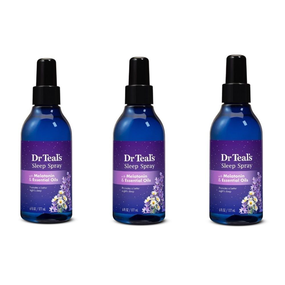 Dr Teal's Sleep Spray Melatonin & Essential Oils, 6 fl oz - INCLUDES 3 - NEW!